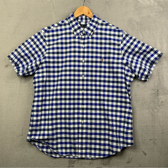 Ralph Lauren Other - Ralph Lauren Casual Blue Checkered‎ Gingham Button Down Shirt. Size XL.
